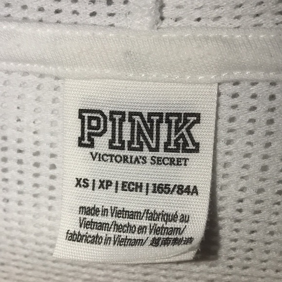 EUC PINK Netted Cropped Hoodie Size XS​​​​ - Picture 5 of 6